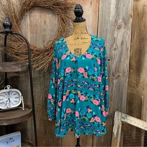 Show Me Your MuMu Turquoise Floral Dress